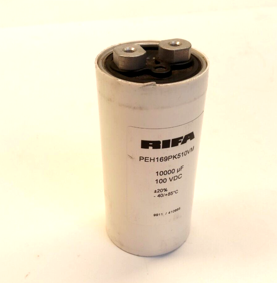 RIFA PEH169PK510VM Capacitor Capacitor PEH169 10000uF, 100VDC, +-20%, 9911 RIFA PEH169PK510VM Capacitor Capacitor PEH169 10000uF, 100VDC, +-20%, 9911