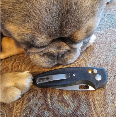 Three Rivers Manufacturing TRM Bulldog River-LOK Flat Black G10  UNOPENED  