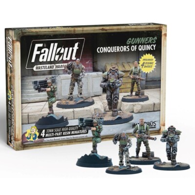Fallout Wasteland Warfare: Gunners: Conquerors of Quincy MUH052220 Unpainted