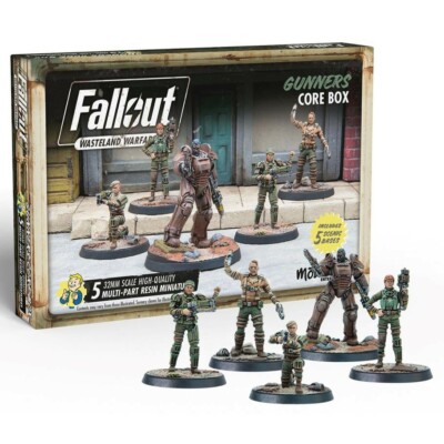 Fallout Wasteland Warfare: Gunners: Core Box MUH052218 Unpainted