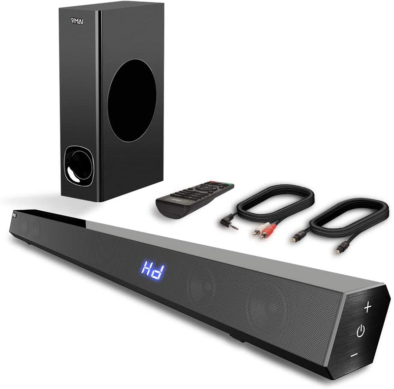 Soundbar Speaker n Subwoofer 2.1 Channel Wired and Wireless 120 Watt with Remote
