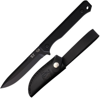 Eickhorn Solingen Black UC3 Fixed Knife 3.63'' Premium Steel Blade G10 Handle