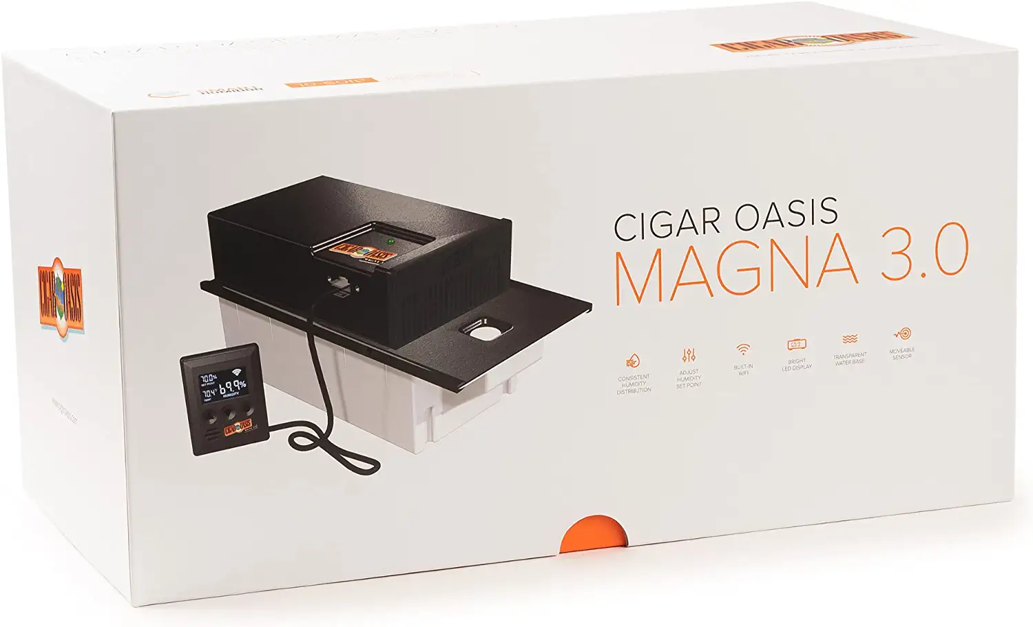 Magna 3.0 Electronic Humidifier for Cabinet, Cigar Chest, Armoire, or Tower Humi