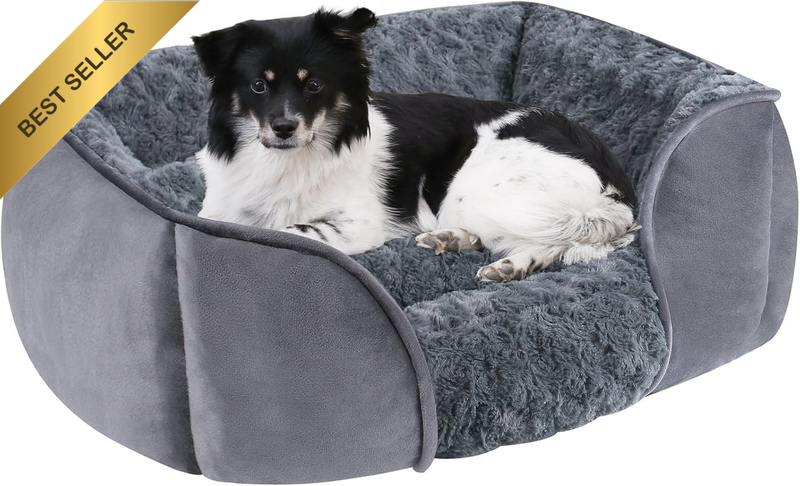 Warm Dog Deds for Small Dogs,Non-Slip Bottom and Rose Velvet Warm Fabric Small D