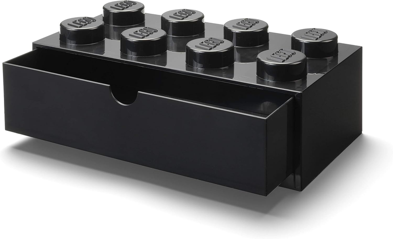 Lego Storage Brick 8 Desk Drawer, 8-Stud Stackable Tabletop 