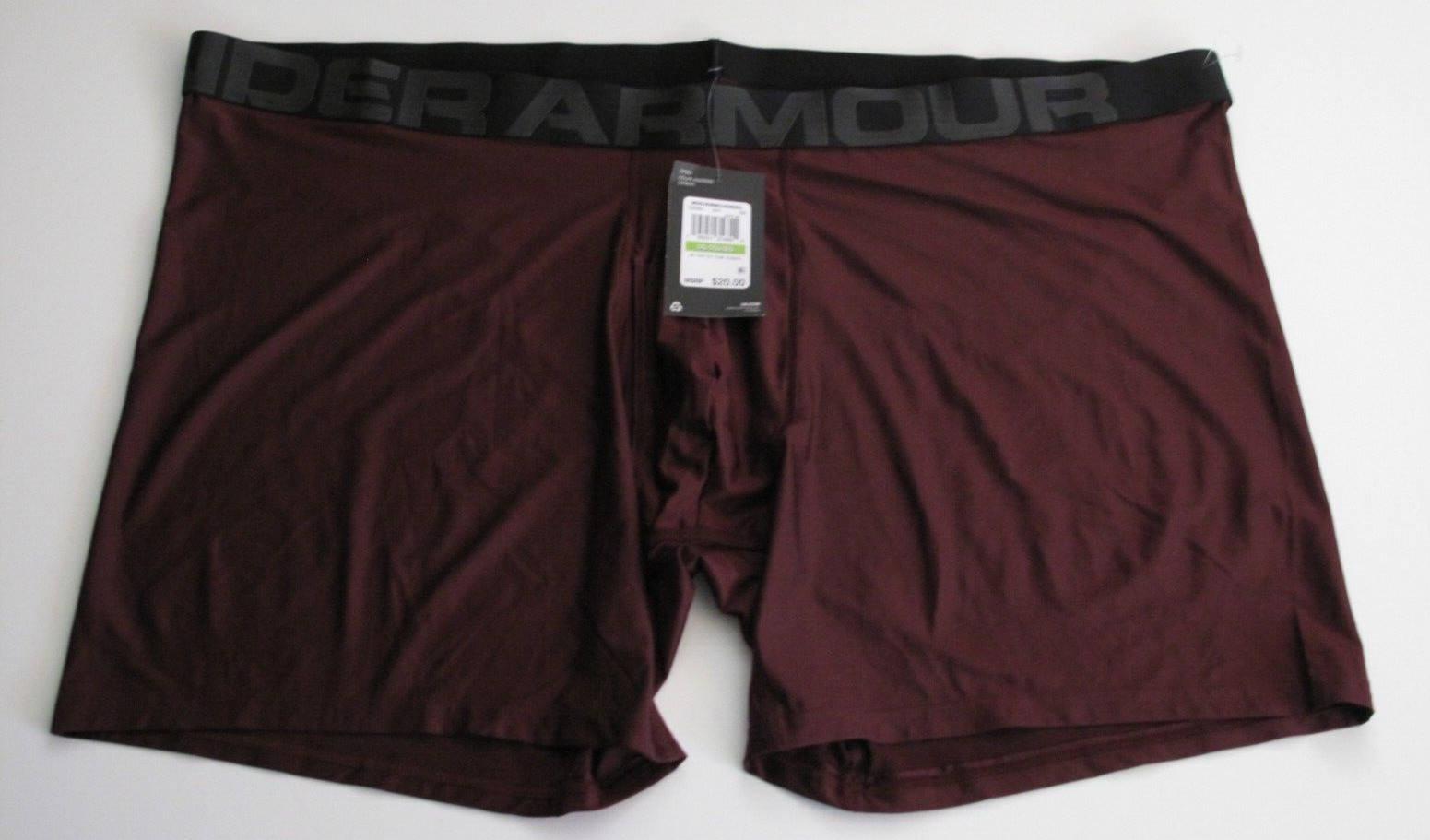 Under Armour Brand Big & Tall Men's 5XL Maroon Boxer Briefs