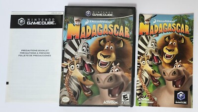 Madagascar Nintendo GameCube Complete CIB W/ Manual & Inserts Tested