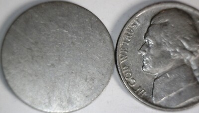 ERROR BLANK UNstruck Jefferson Nickel BU Coin UN Struck 1 bid 1 Coin FREE SHIP