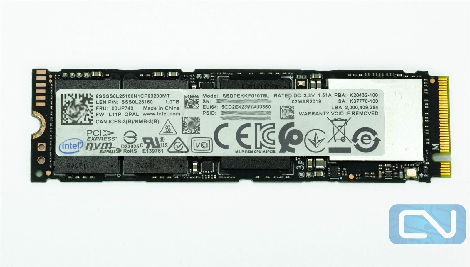 Intel SSD Pro 7600p Series SSDPEKKF010T8L 1TB PCIe 3.1 x4 Intel SSD Pro 7600p Series SSDPEKKF010T8L 1TB PCIe 3.1 x4