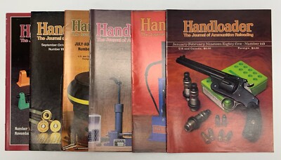 1985 Handloader The Journal Of Ammunition Reloading Magazine Full Year 6 Issues
