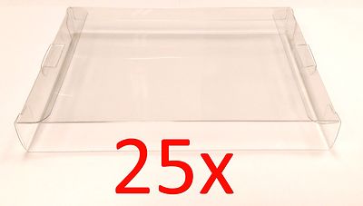 25 x NES CLEAR GAME BOX PROTECTIVE SLEEVE CASES - by Old Skool