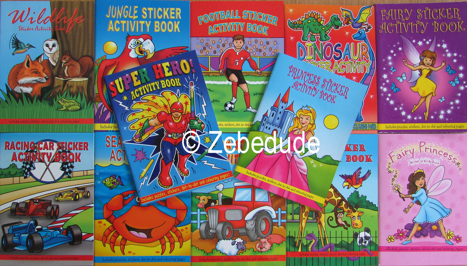 Kids Puzzle Books Colouring Activity Children's Girls Boys Party Bag Fillers