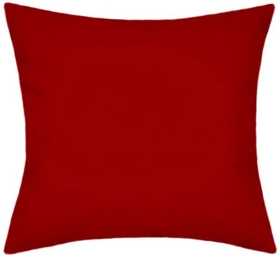 Sunbrella Canvas Jockey Red Indoor/Outdoor Solid Pillow