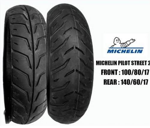 MICHELIN 100/80-R17 & 140/60-R17 COMBO PACK 2 TYRE FRONT