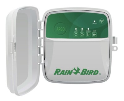 Rain Bird 8 Zone App Based Residential Irrigation Controller ARC8 Lawn Sprinkler