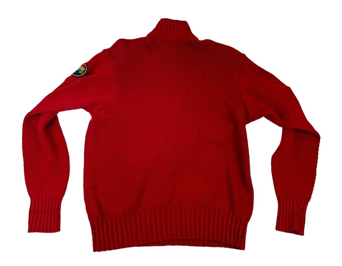 Vintage Polo Ralph Lauren Sportsmen Respect Wildlife Quarter Zip Sweater Med