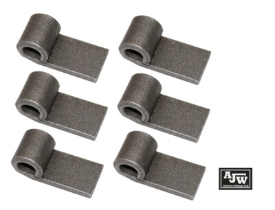 6 x Straight Hinge 50 x 30 x 6mm Self Colour Horsebox, Trailer, Tipper, Truck
