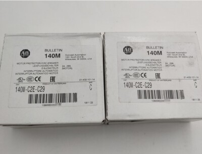 Allen-Bradley 140M-C2E-C29 /C Motor Protection Circuit-Breaker AB 140MC2EC29 NEW