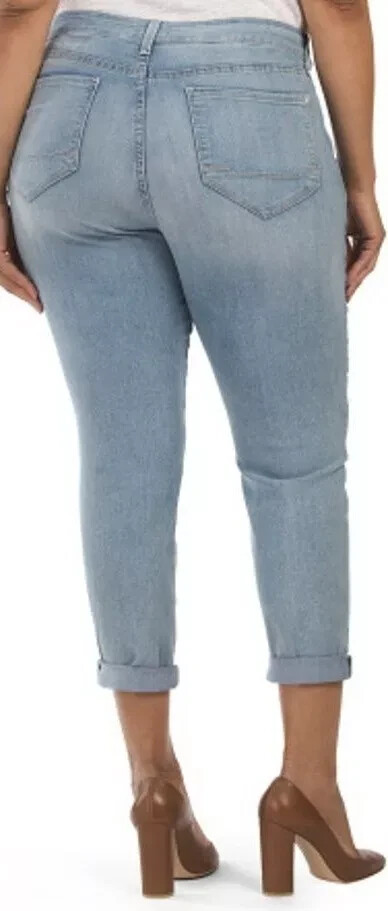 Not Your Daughters Jeans NYDJ Tummy Tuck Skinny Boyfriend Jeans 26W $144