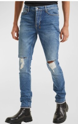 Ksubi Van Winkle Blazed Trashed Skinny Jeans Size 34 NEW