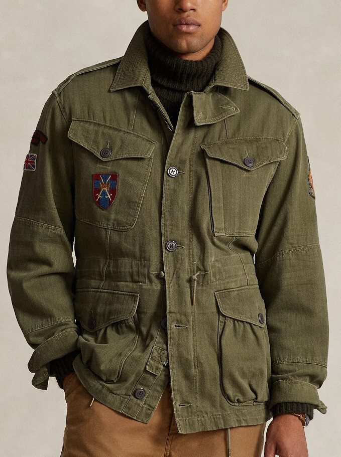 11577 Ralph Lauren サンプリング フィールドジャケット ポロラルフローレン ネイビー サンプリング ミリタリー