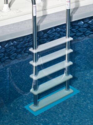 Hydro Tools 87951  9'' x 24'' Vinyl Protective Swimming Pool Ladder Mat Stair Mat
