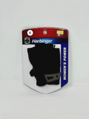 * HARBINGER * WOMENS POWER FINGER GLOVES ' BLACK ' SIZE SMALL