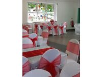 Chair covers and table linen for Hire