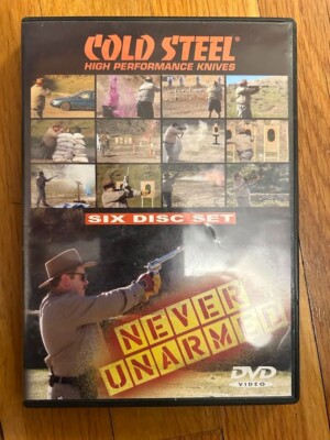 Cold Steel  High Performance Knives Training DVD, Never Unarmed DVD FREE SHIP