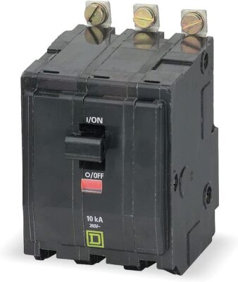 SCHNEIDER ELECTRIC Miniature 240-Volt 70-Amp QOB370VH Molded Case Circuit Breake