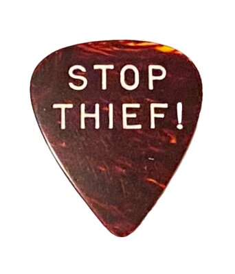 Vintage Guitar Picks-D Andrea 351-Ad-Lib-STOP THIEF! - Joe Macey collection