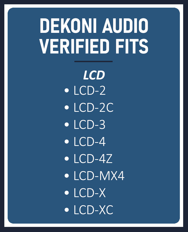 DEKONI AUDIO Choice Leather - Fit to Audeze LCD Series 2, 2C, 3, 4, 4Z, MX4, X