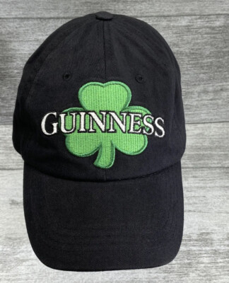 Guinness St James Hat Dublin Ireland Black Adjustable Strapback Baseball Cap New