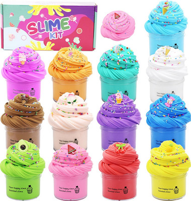 13 Pack Butter Slime Kit for Girls Party Favors Non-Sticky and Super Soft Stress