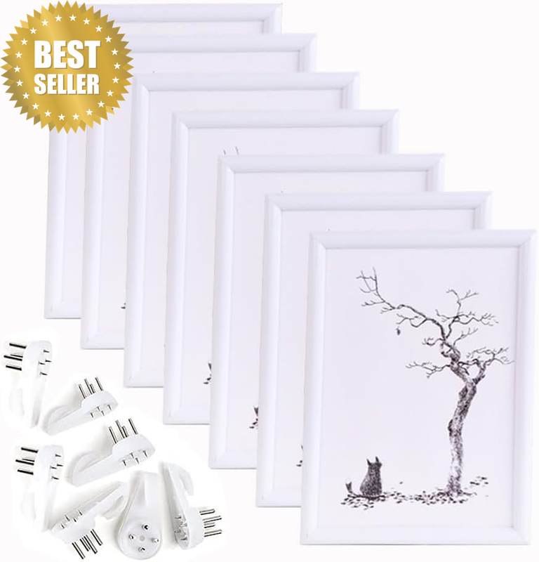 7 Pack Photo Frames, 6X8'' Picture Frame, a Set of Multiple Photo Frames Hung on