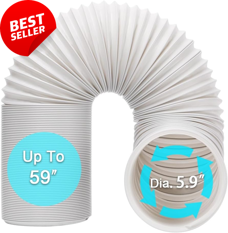 Portable AC Exhaust Hose, 5.9