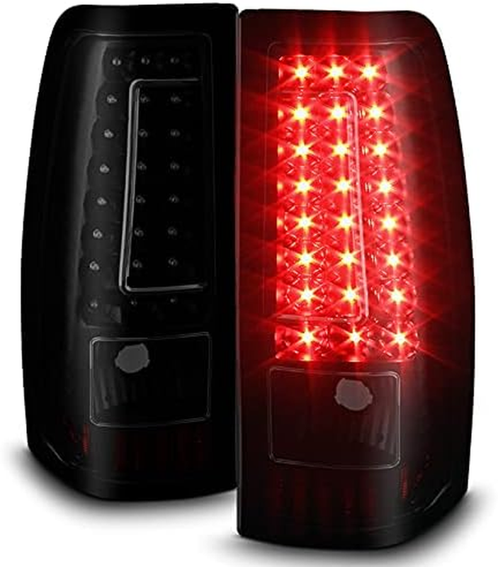 Smoked Lens LED Tail Brake Lights For 2003-2006 Chevy Silverado Pick Up Truck