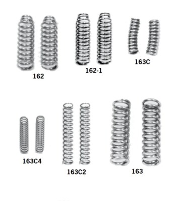 NEW PAUGHCO P/N 162 - HARLEY BOURGET FRONT SUSPENSION SPRINGS CHROME FINISH