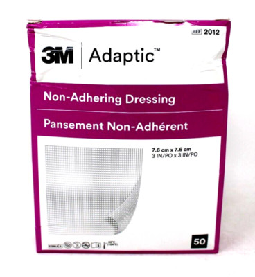 KCI Systagenix 2012 Adaptic Non-Adhering Dressing 3'' x 3'' - 50/BX Exp. 3/29