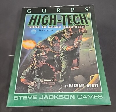 Gurps High-Tech  1998 3rd Edition Weapons & Equipment Steve Jackson Games