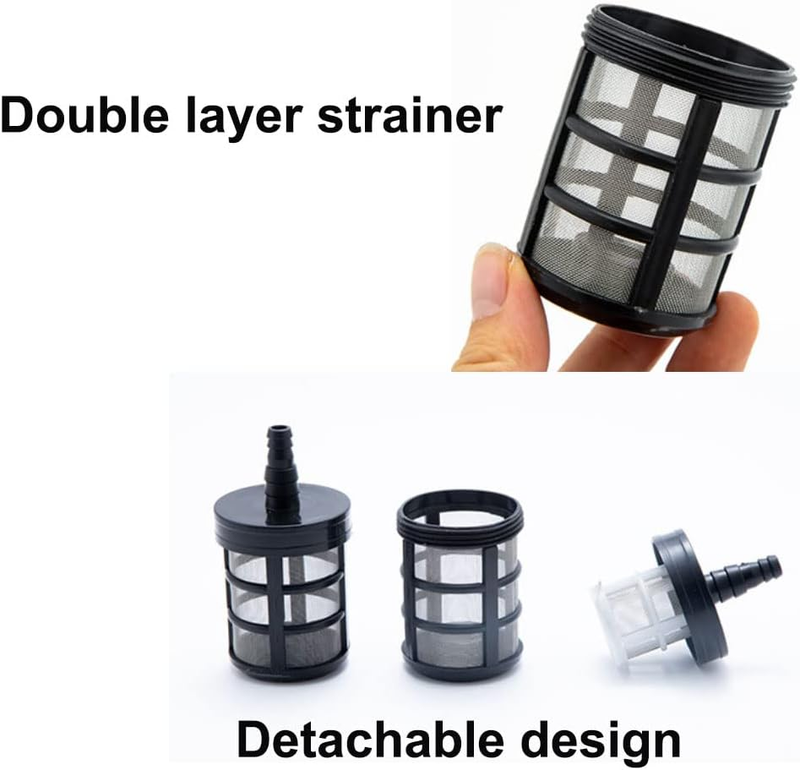 Household Hose Filters, Garden Hose Water Pump Inlet Strainer Screen with 3/8",