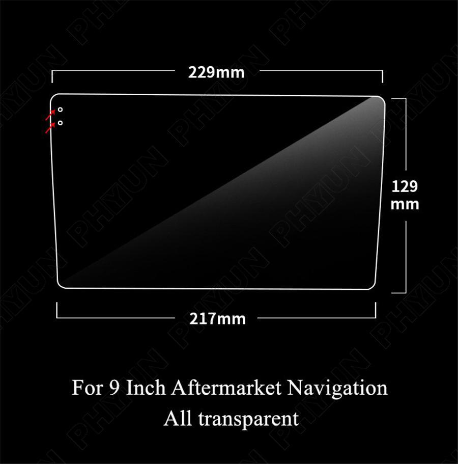 US 9" Car Stereo Radio Tempered Glass Screen Protector Film Sticker Anti-scratch