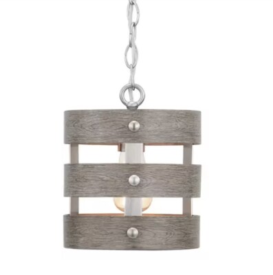 Progress Lighting Gulliver 1-Light Brushed Nickel Mini-Pendant