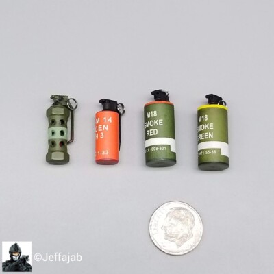 1:6 Easy & Simple PMC Urban Operation Sniper Grenades (x4) for 12'' Figures