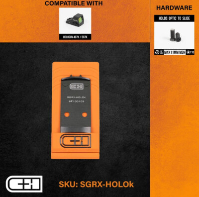 C&H CHP Adapter Plate Converts the Sig P320 RX/Pro Series/AXG to the Holosun 407
