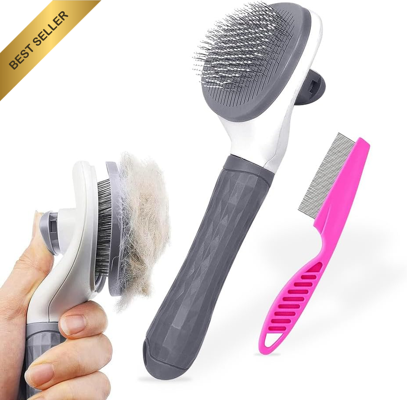 Cat Grooming Shedding Brush S Dogs Pet Self Cleaning Comb Hair Removal Short Hai