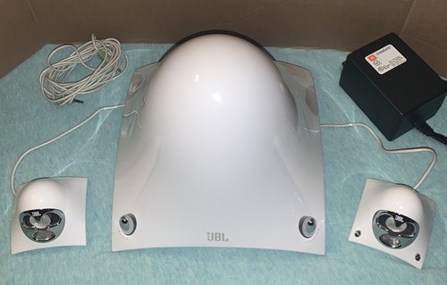 JBL Creature White Speaker System Subwoofer + Satellite