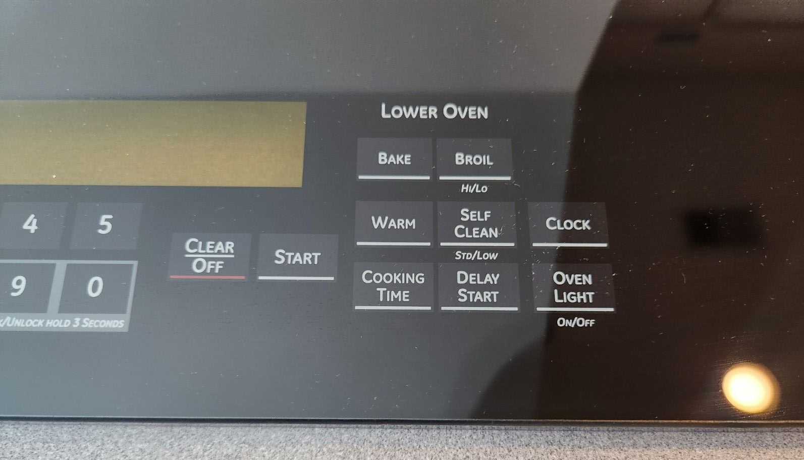 GE Profile 30" Black Double Oven Touch Control Panel WB36T11143 Location B2C