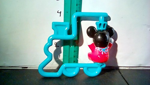Vintage 80s Mickey Mouse Train Rattle