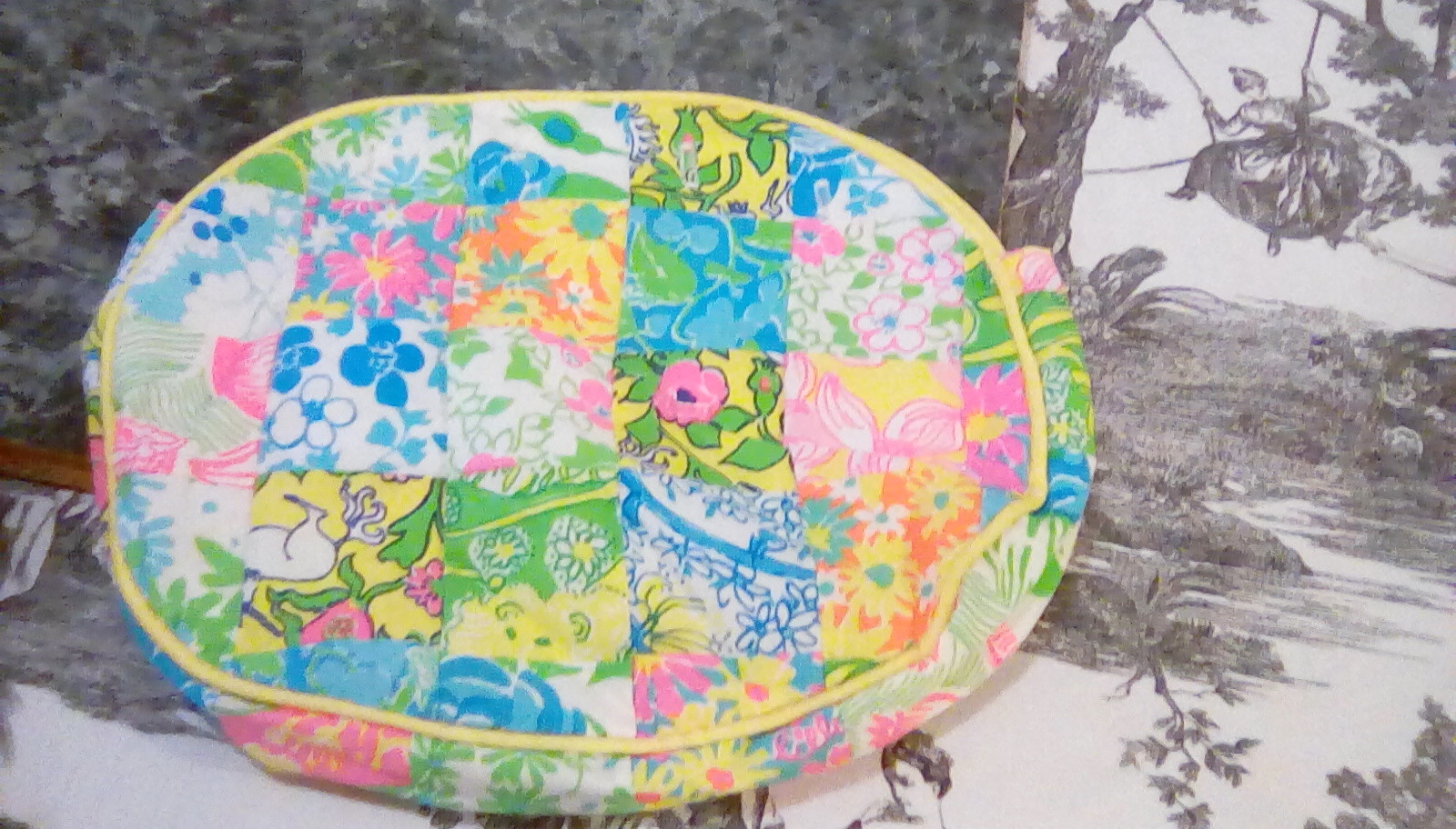 (18) Vtg Sewn Fabric Covers - Inside Lined & 4 Buttonholes - (3) Lilly Pulitzer